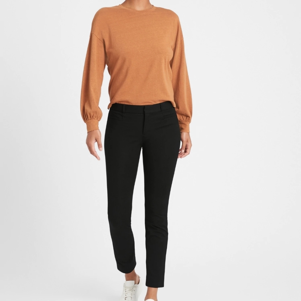 Banana Republic Skinny Sloan fit black pant size 2